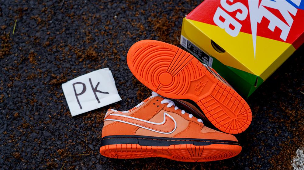 PK GOD NIKE SB DUNK LOW CONCEPTS ORANGE LOBSTER RETAIL MATERIALS READY TO SHIP